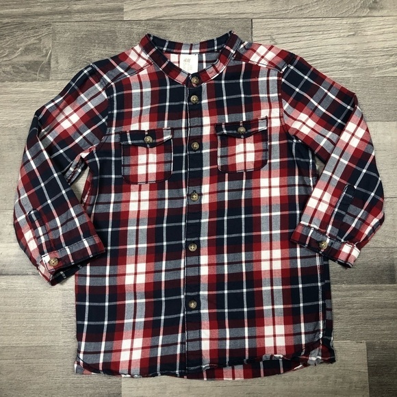 H&M Other - H&M Toddler Boys Plaid Long Sleeve Button Down Shirt 2T